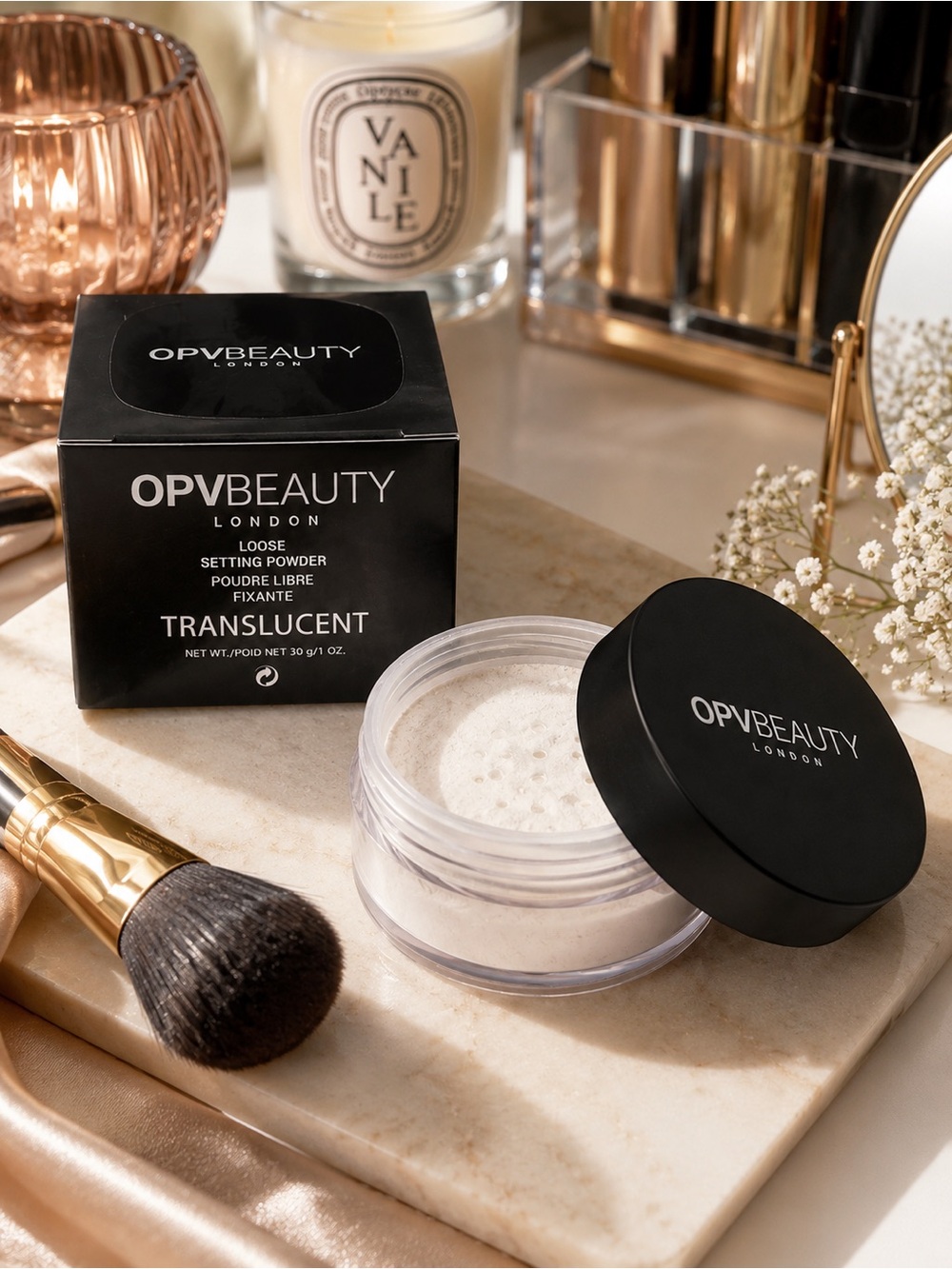 OPV Beauty London Loose Setting Powder – Translucent – Sealed